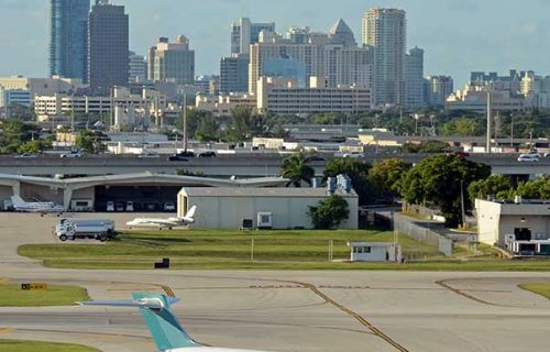 Jet plane in Fort Lauderdale